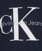 T-shirt koszulka Calvin Klein Jeans męska z okrągłym dekoldem granatowa